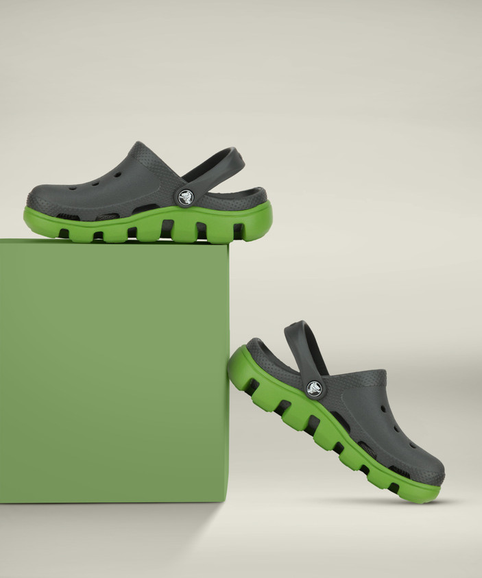 crocs graphite volt green
