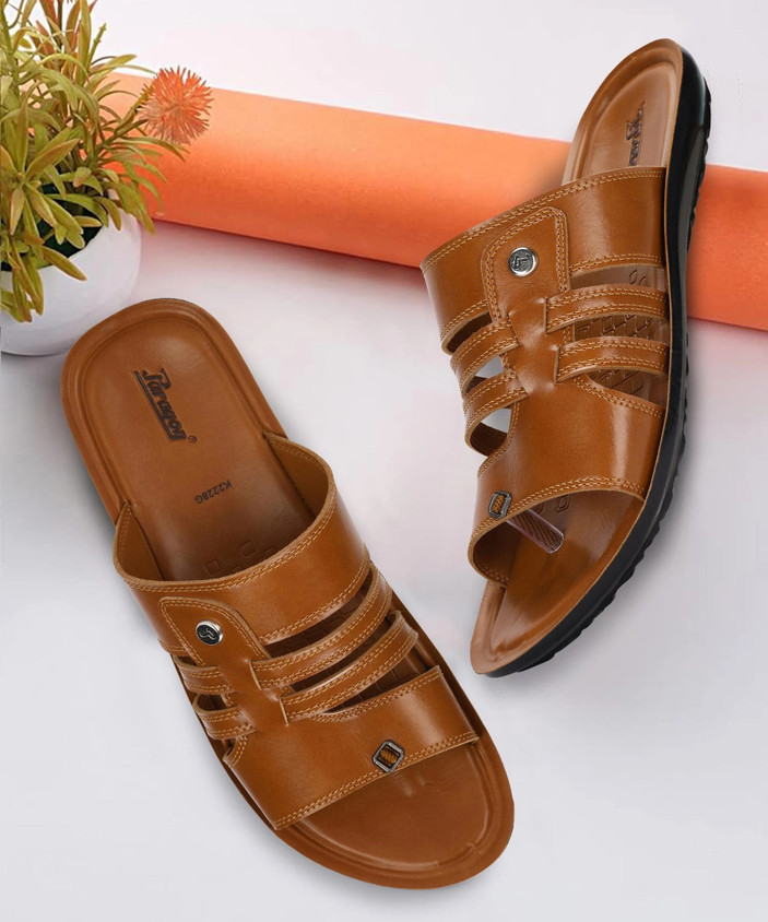 Paragon Paragon PUK2228G Men's Slip-on Tan Sandals for Men