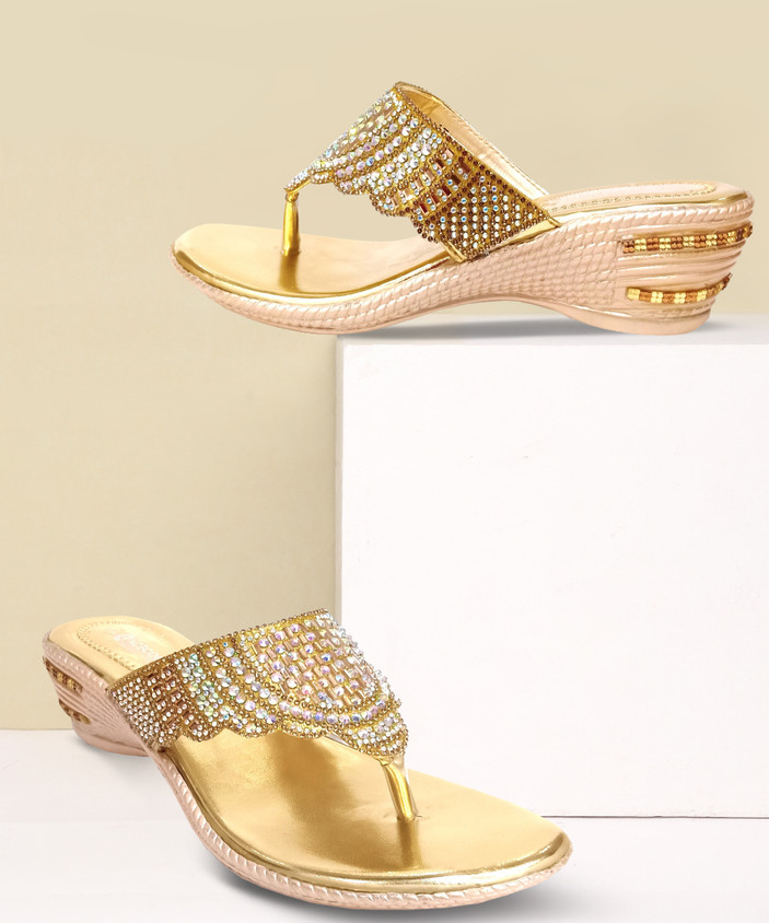 Myntra Girls Gold Wedges Bata Sandals Ladies Heels Flipkart Buy