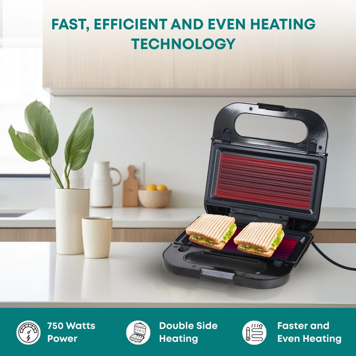 LIBRA by Libra Sandwich Maker in 1, Detachable Plates for Toast