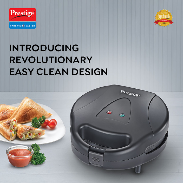 Prestige PGSP Single Sandwich Toaster with Fixed Plate Grill Price