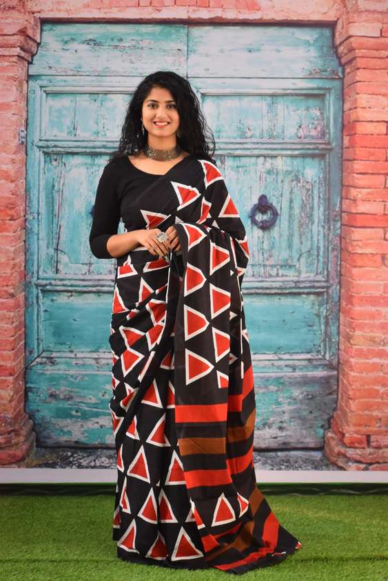 Cotton printed saree affordable