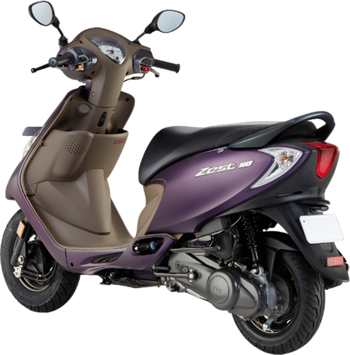 Two Wheeler Tvs Scooty Zest Matte Purple Scooty Zest Purple Colour