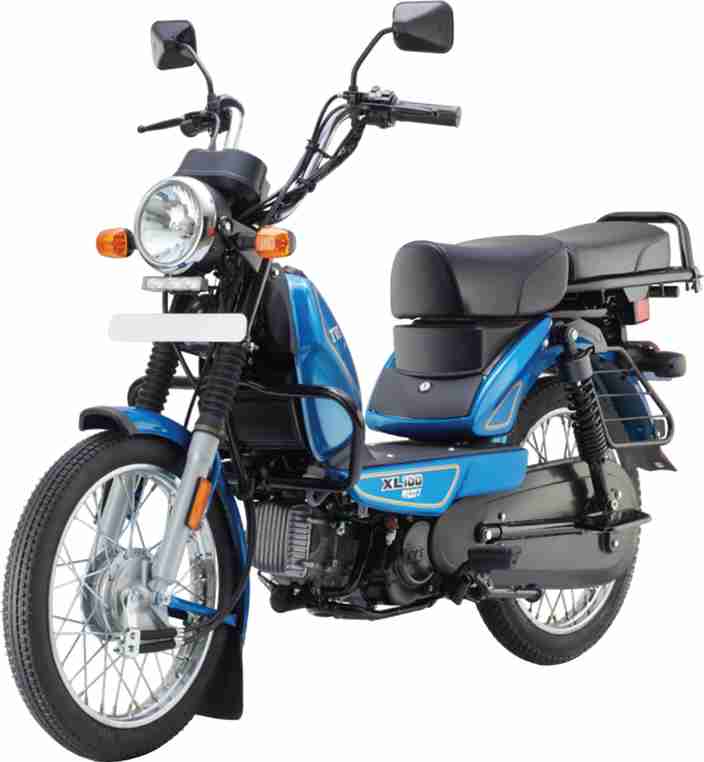 Tvs Xl100 Heavy Duty Tvs Xl Hundred Bike Price Blue Colour Tvs Xl