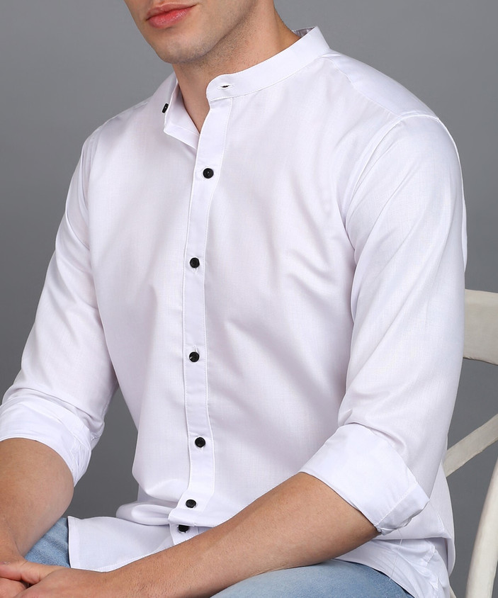 mao collar shirt mens