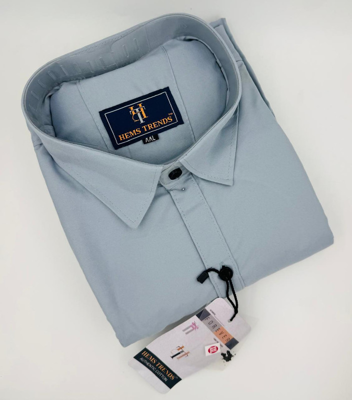 Hems trends Men Solid Casual Silver Shirt Buy Hems trends Men