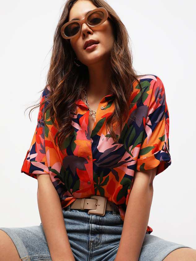 VERO MODA Women Printed Casual Multicolor Shirt - Buy VERO
