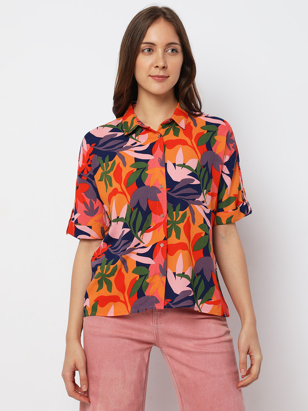 VERO MODA Women Printed Casual Multicolor Shirt - Buy VERO