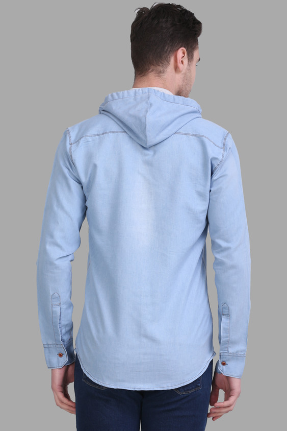 SQS Men Solid Casual Light Blue, White Shirt Buy SQS Men Solid