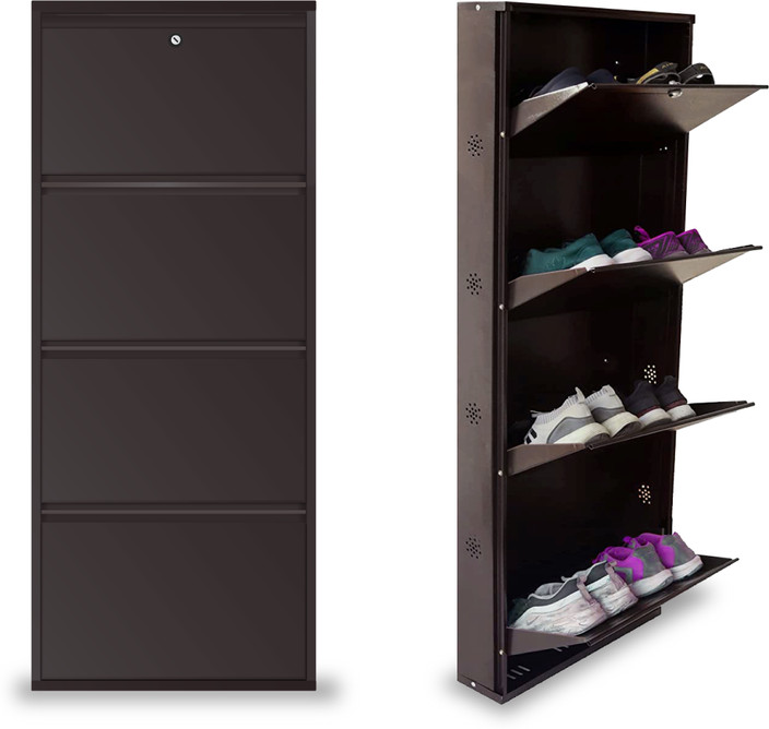 Wall Mounted Shoe Cupboard Shoe Rack 20cm Depth TNT Metal Shoe