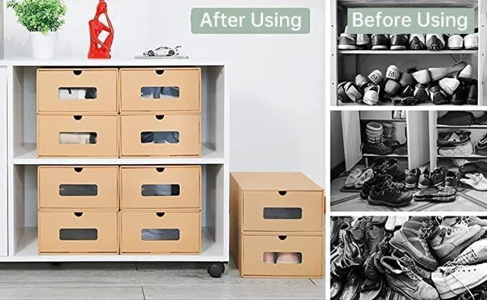 Cardboard Diy Shoe Case Make Shoe Stand Shoe Rack From Cardboard