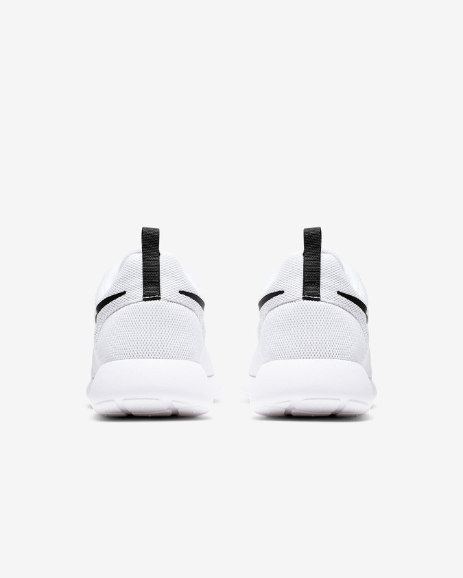 womens white roshes with black swoosh