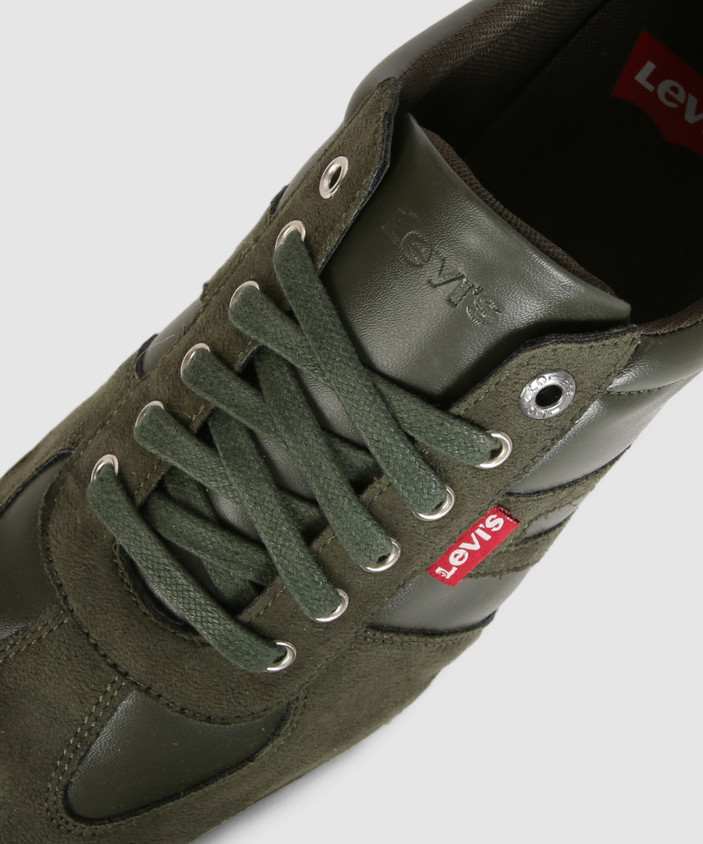 Olive Green Cheap Levi Shoes LEVI'S Men's Olive Sneakers Sneakers For Men  Buy LEVI'S Men's