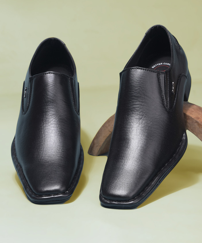 Bata Bata Mens 8516 SANCRISPINO Formal Slipon Black Shoes Derby For Men