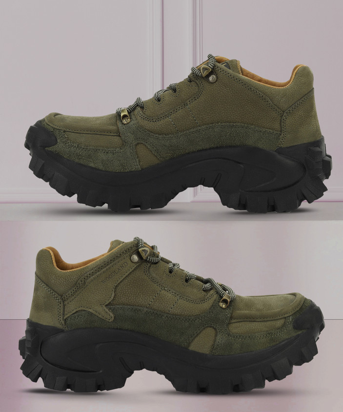 Woodland Olive Green Shoes WOODLAND Stylish And Comfirtable Shoes