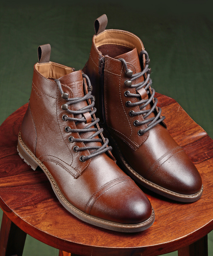 Boots For Men Red Tape Teak Brown Chelsea Boots RED TAPE Ankle