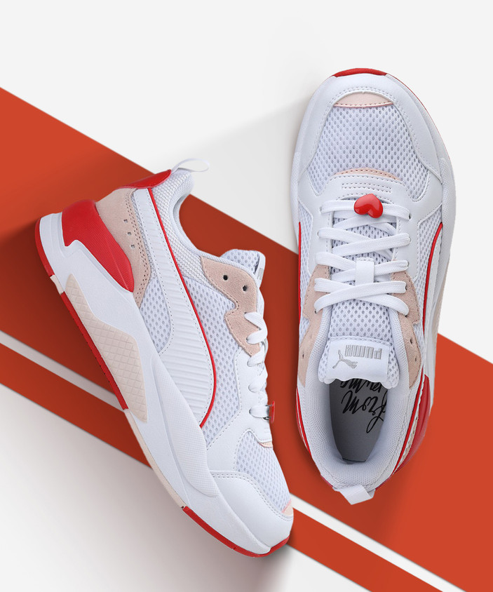 India Flipkart Puma Suede Heart Sneakers TWIN TOES Women White