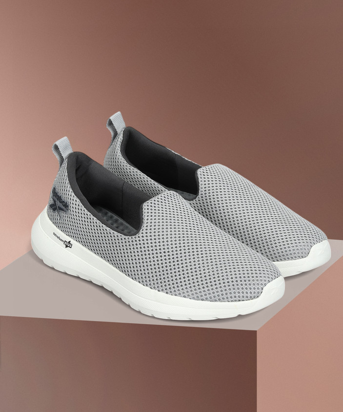 Reebok Slip On Outdoor Shoes Womens Reebok Women Slip On Walking  Shoes-Beige (UK 4)