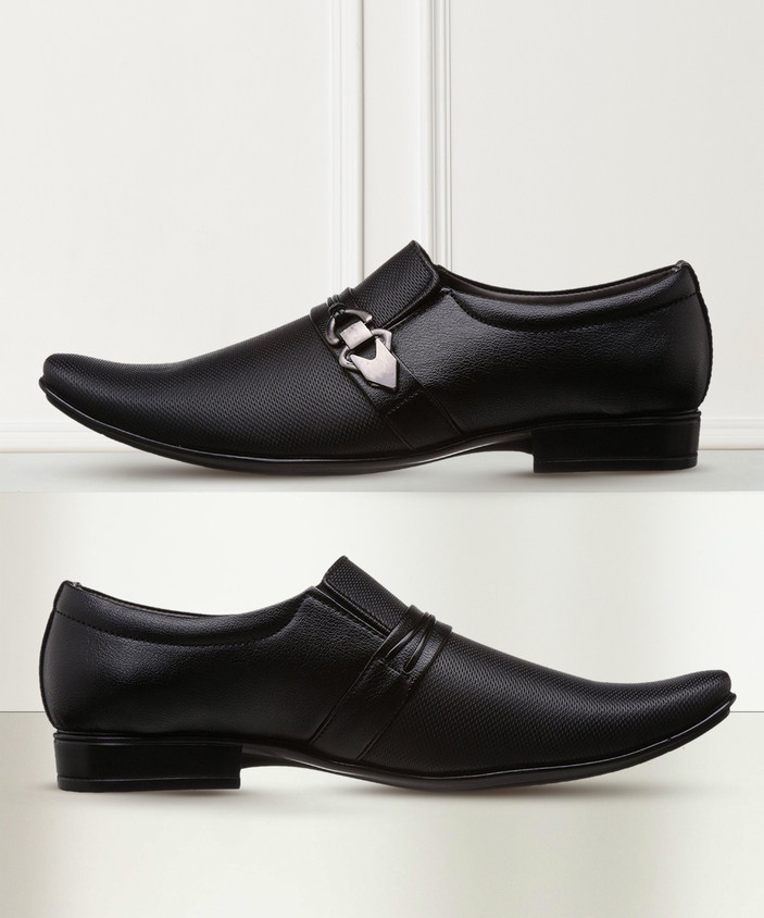 YAAM Classic Formal Synthetic Leather Casual Office Use Wedding Formal  Shoes For Mens Slip On For Men - Main Image