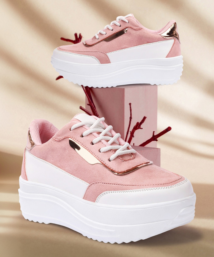 For Girls Flipkart Offers On Ladies Shoes Pink Heels For Girls - Main Image