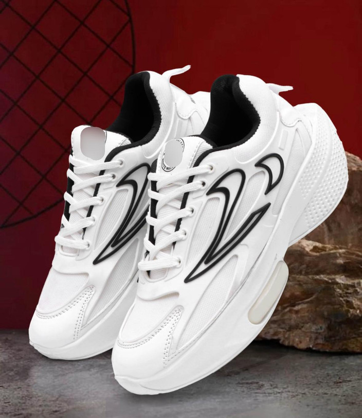 nike tekno triple white