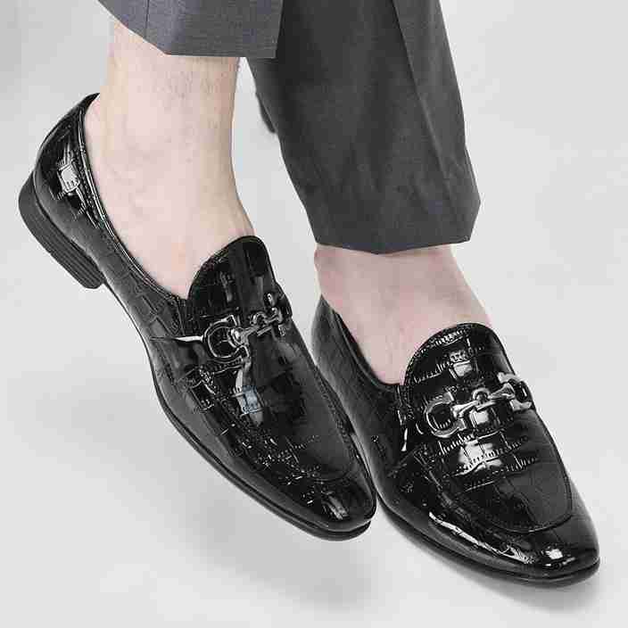 Fausto Comfy Black Shoes For Work Men's Buy Fausto Men's