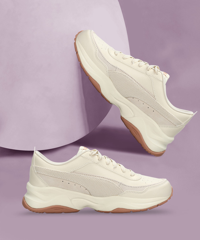 Cilia Ladies White Puma Shoes PUMA Cilia Mode Low-top Sneakers