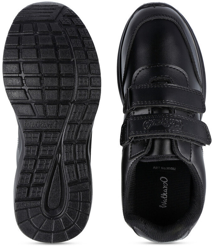 Men Buy Black School Shoes Online WALKAROO School Shoes Adjustable