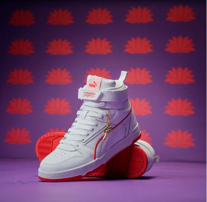 Puma Sky Red Puma Hi Tops PUMA RBD GAME X HARRDY SANDHU High Tops