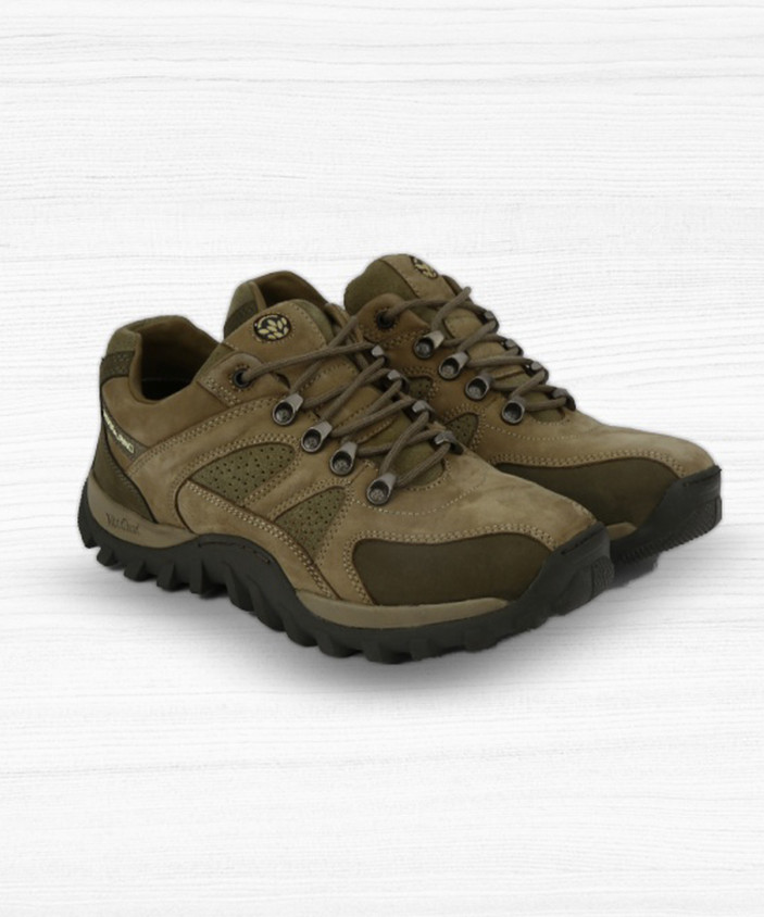 Leather Shoes Woodland Olive Green Sneakers Woodland Men's Olive - Main Image