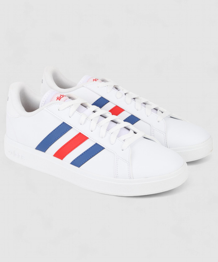 Grand Court Adidas Red White Blue Stripes Adidas Grand Court Cloud