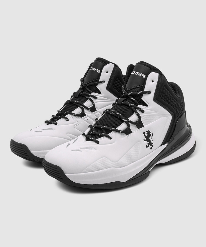 White Redtape Shoes Ajio Men High-Top Sneakers With Lace Fastening