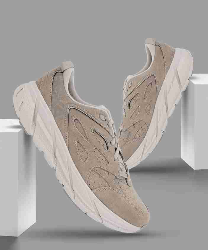 Simply Taupe Hoka One Suede Hoka Bondi L Suede Running Shoes
