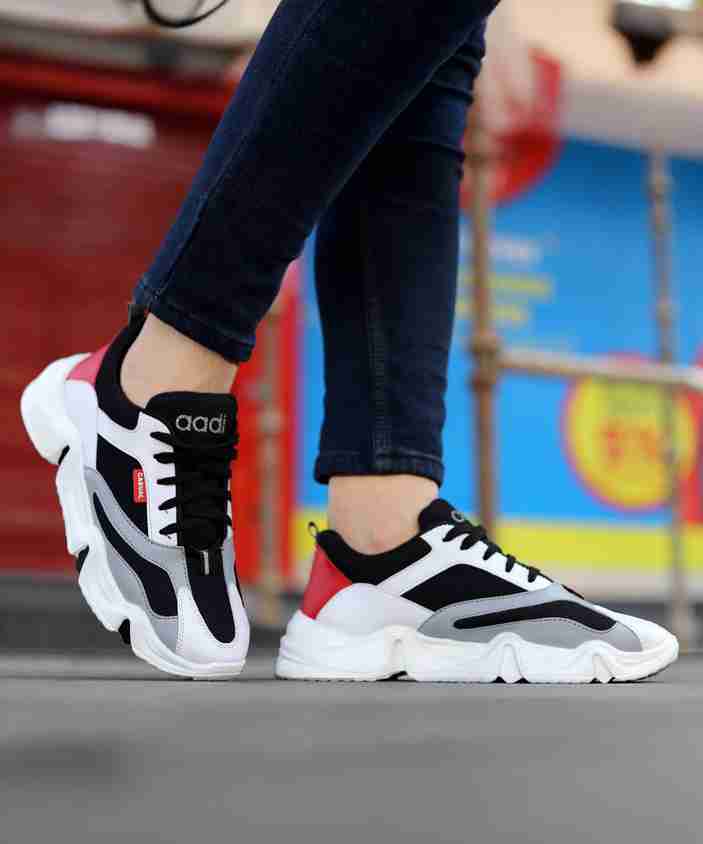 Ppsnabha Red Dress And White Sneakers Ppsnabha New Rubber