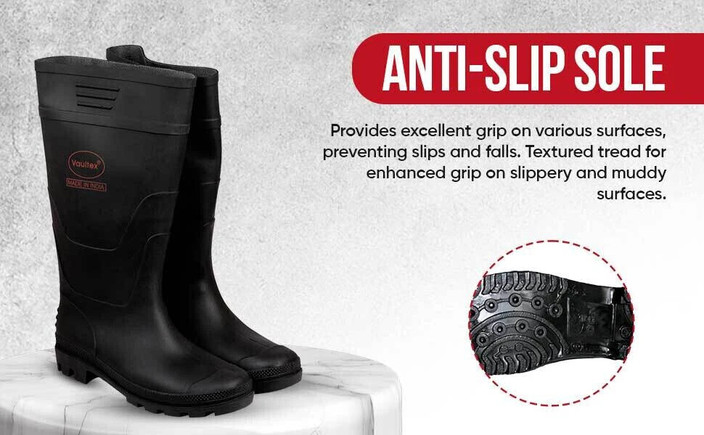Vaultex PVC Industrial Purpose Super Safety Lightweight Gum Boots Boots For Men