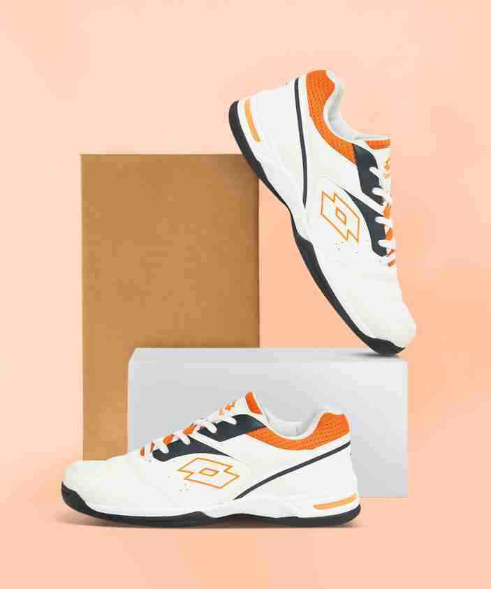 Lotto White And Orange Tennis Shoes Lotto Leggenda Sneakers