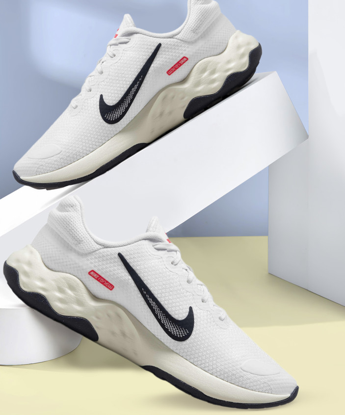 nike renew run men's white