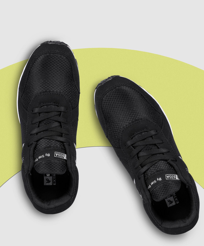 Sega Extro Multipurpose Shoes SEGA Black Marathon Running Shoes