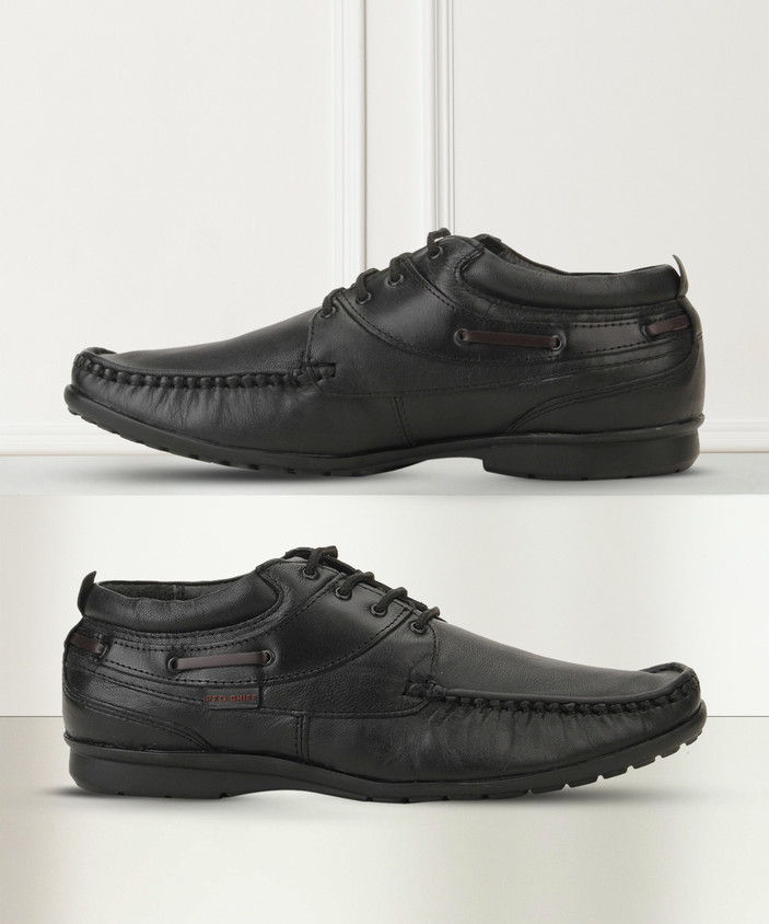 Mens Footwear Red Chief Powerflex Black Shoes RED CHIEF RC1199 001