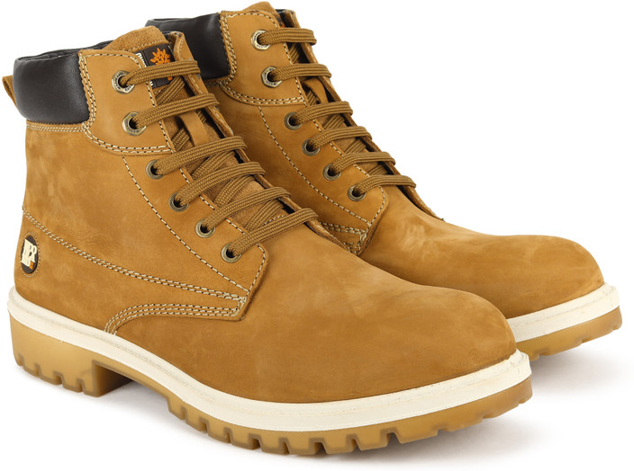 Woodland Kids Shoes Woodland Men Colourblocked Leather Trekking Shoes