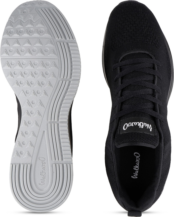 Mens Shoes Black Non Marking Shoes WALKAROO Non-Marking Shoes