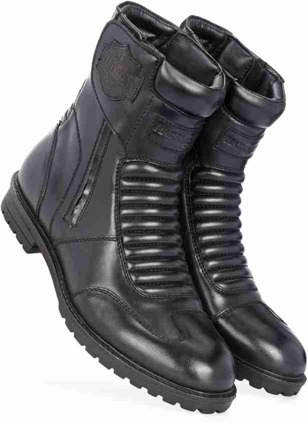 Black Thursday Boots Motorcycle Zipper Boots ROYAL ENFIELD BROWN