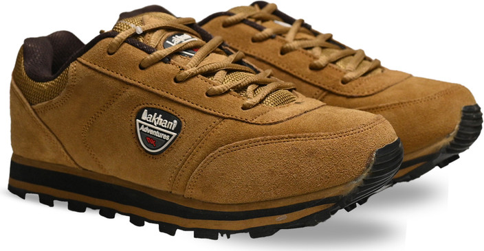 Hiking Lakhani Brown Shoes Lakhani Camal 01 Size Touch Outdoor Men