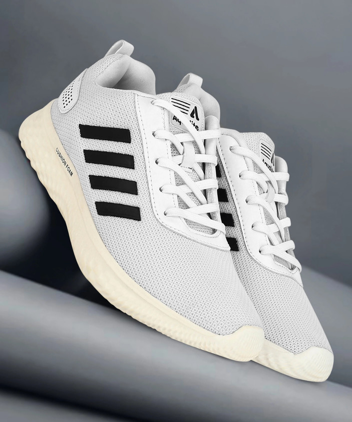 Aqualite VEGAS-1 White/Black Men Casual Shoes Running Shoes For