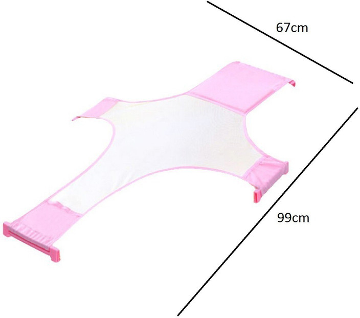 SYGA Baby Bath tub Mesh Seat Support Sling Net Infant Bath Blue