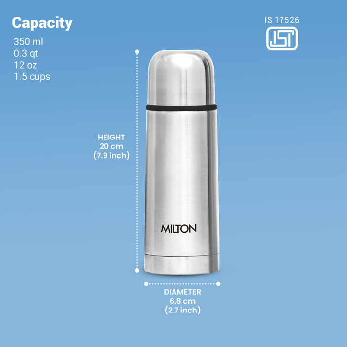 Vacuum Flask Milton Thermosteel Bottle 350ml 350 Ml Milton Thermos