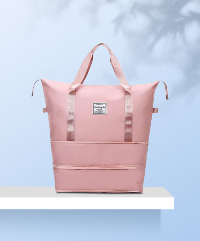 Flipkart Pink Fur Duffle Bag CHEAPER SHOP Foldable Travel Duffel