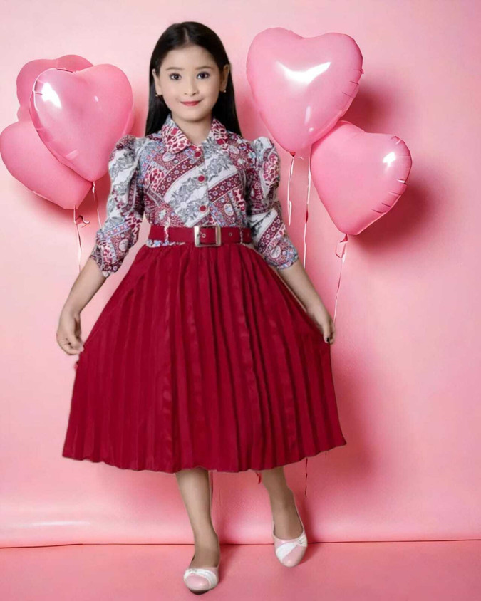 KidsCute Baby Girls Above Knee Festive/Wedding Dress