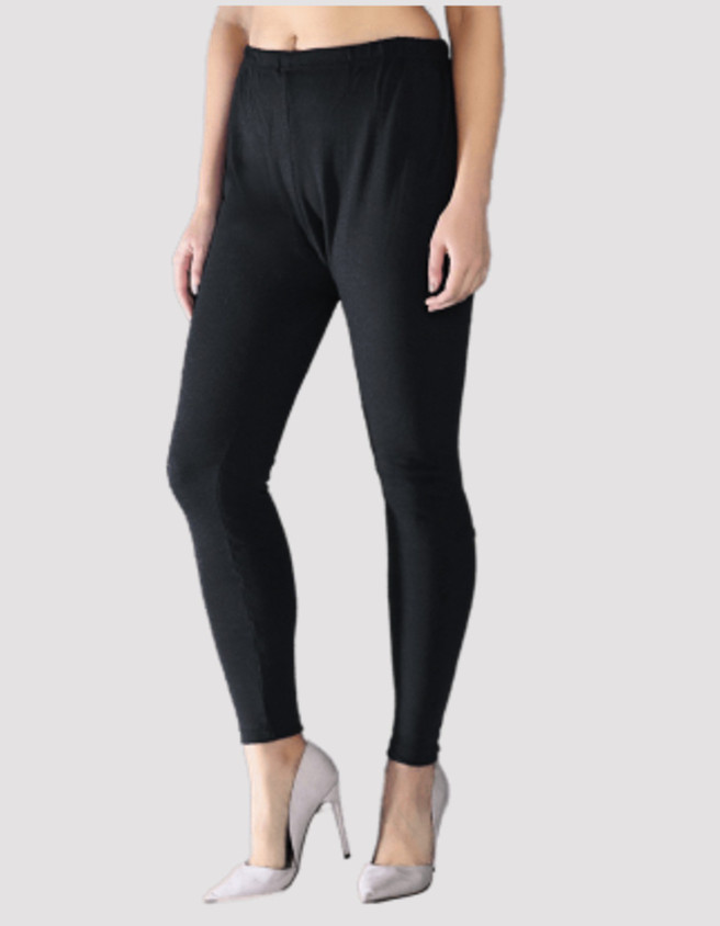 Ankle Length Leggings W Leggings Price Cotton Plain Ladies Ankle