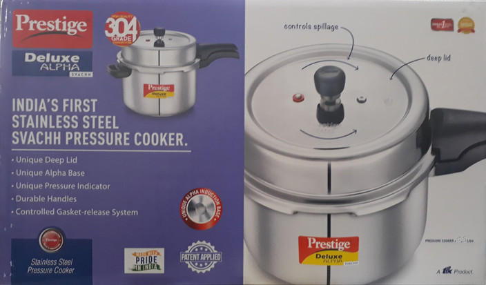 Prestige Deluxe Alpha SVACHH L Outer Lid Induction Bottom